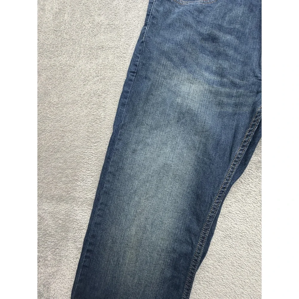 Levis 505 Jeans Mens Measured 34x29 Blue Stretch Straight Leg‎ Medium Wash Pants